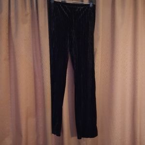 Express XS Slacks - Black with Silver Pin Stripes